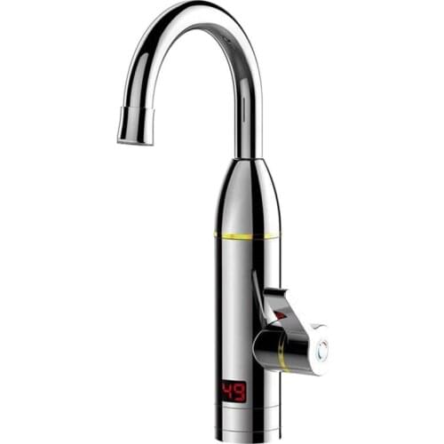 Electric Water Heater Tap Instantaneous Hot Water Faucet Heater Digital Display Hot Cold Mixer Faucet With EU Plug