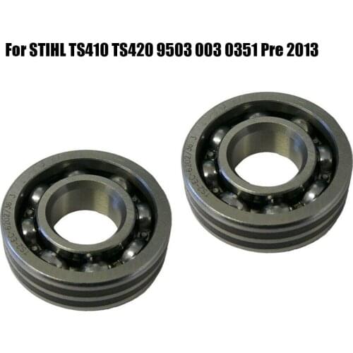 Set Of 2 Crankshaft Bearings Spare Parts TS420 For STIHL TS410 Pre 2013