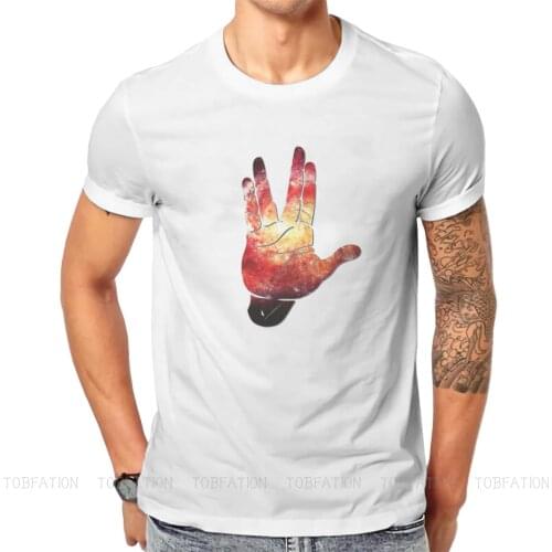 Deep Space Galaxy Messier 101 Remix Newest TShirts Star Trek Trekkers TOS Space Film Male Harajuku Streetwear T Shirt Oversized