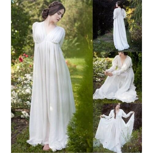 Adult Women White Medieval Dress Vintage Renaissance Dress Floor Long Length Women Cosplay Dresses Retro Medieval Dress Gown
