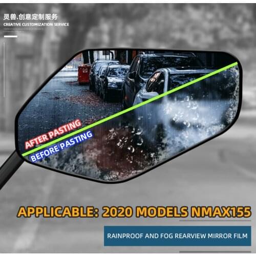 For 2020 models Yamaha N MAX 155 Motorcycle rearview mirror film fitting scratch proof protective film reflector rain proof film