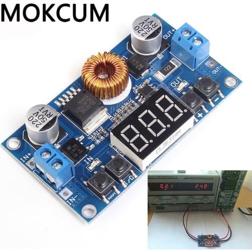 5A 5-36V To 1.2V-32V Step Down Module DC-DC Adjustable Voltage Buck Converter Board 75W With Voltmeter Digital LED Display