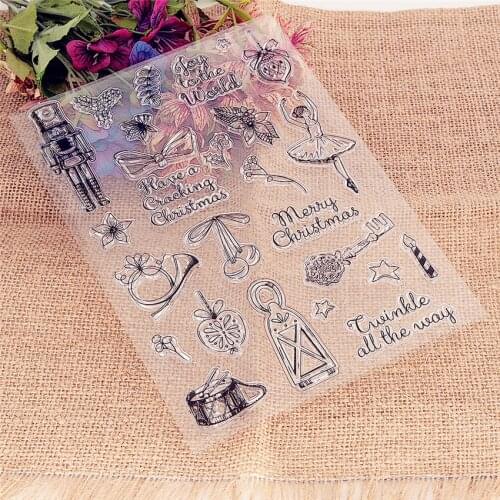 15*21CM Ballerina Transparent Clear Stamps / Silicone Seals Roller Stamp for DIY scrapbooking photo album/Card Making