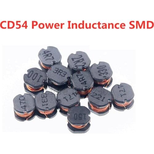 Hot Sales SMD Inductor CD54 Power Inductance 2.2UH 3.3UH 4.7UH 6.8UH 10UH 15UH 22UH 33UH 47UH 68UH 100UH 150UH 220UH 330UH 470UH