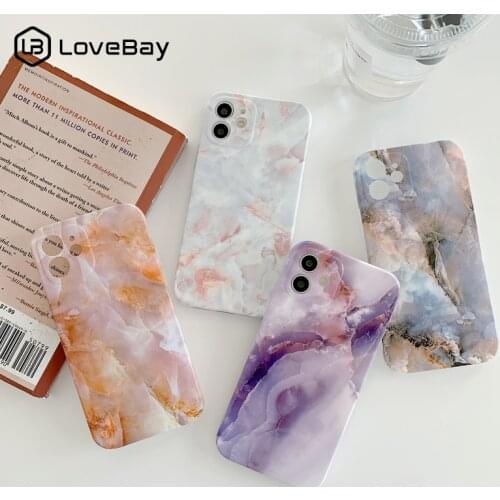 Luxury Camera Protection Marble Texture Phone Case For iPhone 12 Pro Mini 11 Pro Max X XR XS Max 7 8 Plus SE 2020 Soft IMD Cover