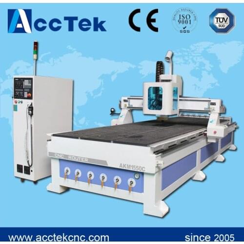 Stepper motor 1550 cnc milling wood machine for aluminum copper wood stone acrylic plastic with CE certification