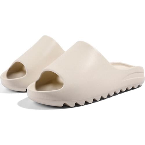 Summer Slippers Women Men Sandals 2021 Casual Beach Shoes Graffiti Simple Slide Thick Platform EVA Mules Anti-Slip Home Slipper