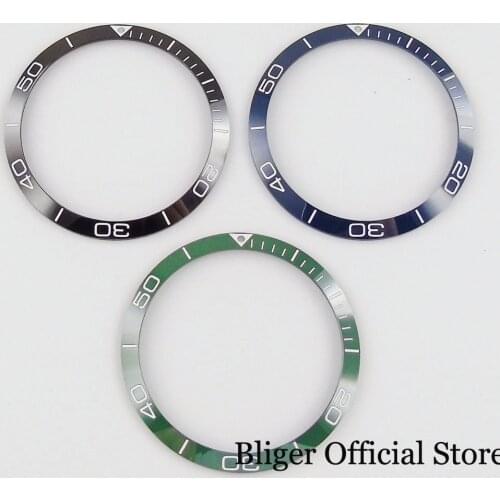 BLUE/GREEN/BLACK 39.2mm Wristwatch Ceramic Bezel Ring Insert for 41mm Watch