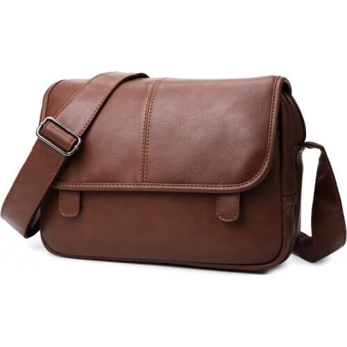 Men Waterproof Thick Leather Handbag Casual Business Leather Bag Male Messenger Bag Fashion Mens Crossbody Bag bolsas