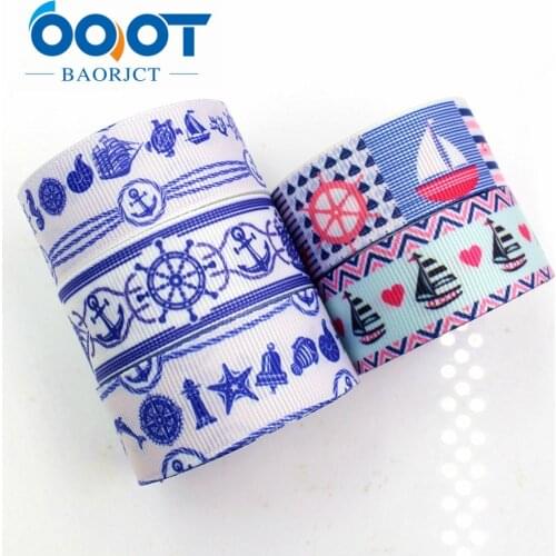 OOOT BAORJCT 1760913 22mm 10yard Cartoon Ribbons Thermal transfer Printed grosgrain Wedding Accessories DIY handmade material