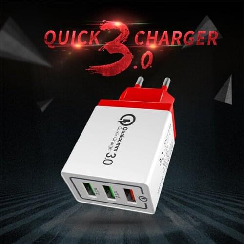 Qualcomm Quick Charge 3.0 USB Charger for Samsung Redmi Huawei Honor Xiaomi Phone Charger Fast Charging Wall Charger Universal