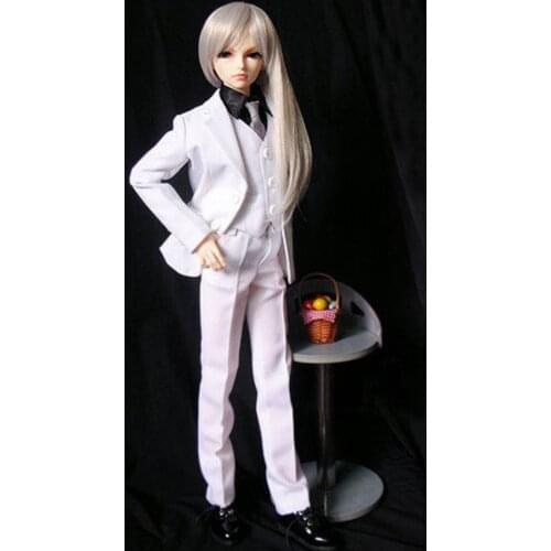 [wamami] 511# White Suit/Outfit 5pcs 1/4 MSD 1/3 SD DZ AOD SD17 DZ70 BJD Boy Dollfie