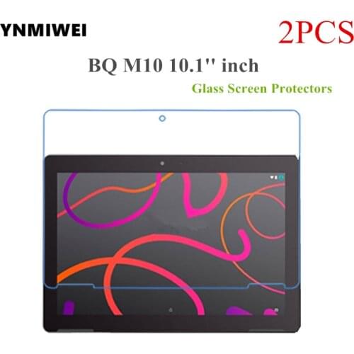 2PCS Glass Protector For BQ M10 10.1 inch Tablet Screen Protectors For BQ Aquaris M10 Tempered glass protective Films
