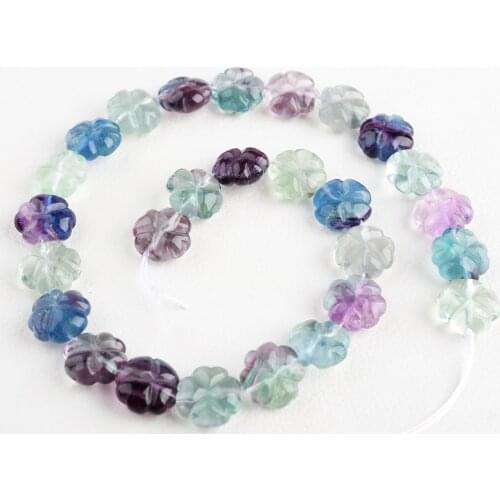 Womens Natural 8-15mm Fluorite Rough Nugget Beads 15.5" Strand