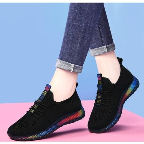 Tenis Feminino 2021 Summer New Arrival Women Tennis Shoes Basket Femme Trainers Sneakers Lace Up Gym Lady Outdoor Black Walking