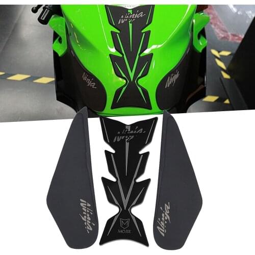 1pcs Motorcycle Carbon Fiber Tank Pad Tankpad Protector racing sticker for Kawasaki NINJA400 NINJA 400 2018-2021 2019 2020