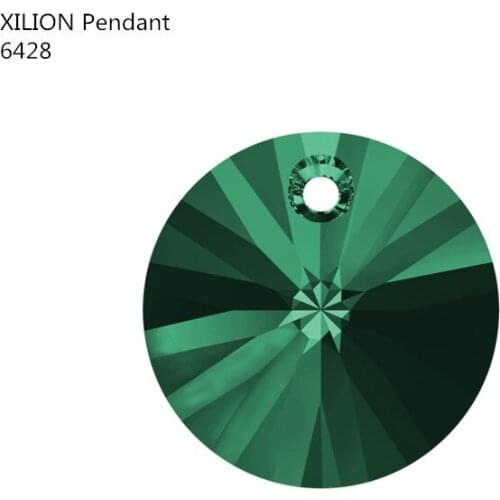 100% Original Austrian beads XILION round Pendant 6428 12mm for DIY crystal jewelry making accessories findings