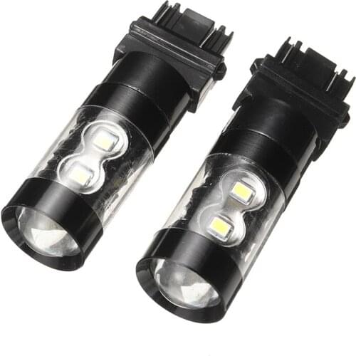 2pcs 12V 10W White 6000K 2825 SMD LED Car Auto Backup Reverse Light Bulbs Signal Lamp For 3156 3056 3057 3157 DIY