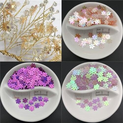 20g 7mm Flower Flat Loose Sequins Paillettes DIY For Sewing, Crafts ,Women Kids Diy Garment Accessories Wholesale