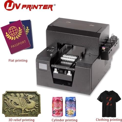 A4 UV Flatbed Printing Phone Case Mobile Phone Case Acrylic Metal Glass Wood Inkjet Printer Quick Dry Ink