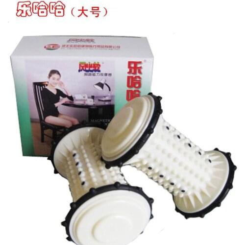 Free shipping Hot Wheels Massager Large(40-45 yards)Foot Magnetic Massager Magnetotherapy Reflexology Roller Foot massage 1 pair