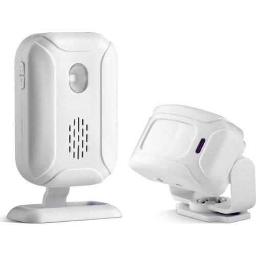 Wireless Welcome Alarm Doorbell PIR Store Shop Entry Motion Sensor Infrared Detector Induction Door Bell 5 Functions Night Light