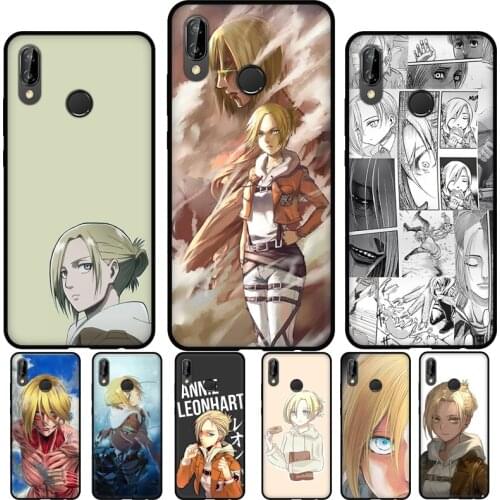 Annie Leonhart Shingeki no Kyojin Soft Cover For Huawei P30 Lite P40 P20 Pro Mate 20 10 Lite P Smart 2021 2019 Phone Case