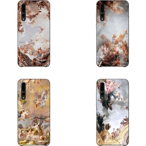 Renaissance Phone Case TPU Humanism Art New Fashion Sotf Silicone Black for Huawei P40 P30 P20 Lite P10 P9 P8 Series Aesthetic