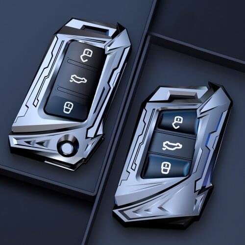 Zinc Alloy Car Key Cover Case Shell Fob For VW Magotan Passat B8 New CC For Skoda Superb A7 Kodiaq