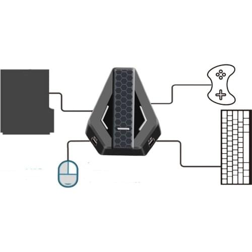Keyboard and Mouse Converter for PS4 / XBOX ONE / Switch Console Support Voice Chat for Fortnitee / PUBG / Service Call