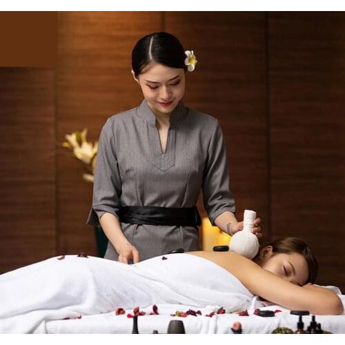 Beauty And Health Care Work Clothes Massage Salon Spa Female Thai Work Uniform Clothing