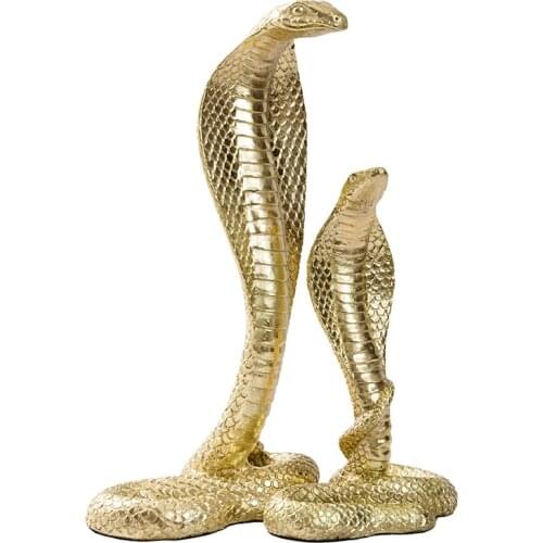 Copper Snake Ornaments Metal Pure Copper Cobra Furnishings Home Office Desk Surface Panel Decoration