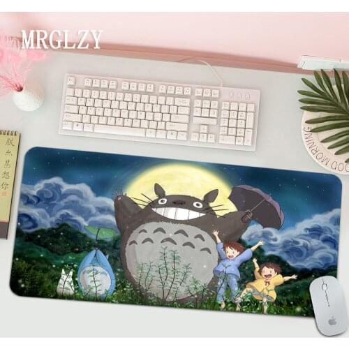 Kawaii accessories Anime Totoro and Friends Gamer Speed Mice Retail Small Rubber Mousepad Large Mouse Pad 40x90cm Keyboards Mat