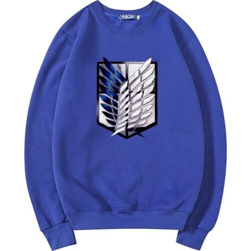 Fashion Wings of Freedom Graphic Men Hoodied Hot Anime Attack on Titan Harajuku Hoody Long Sleeve Titan Attack Unisex Hoodie