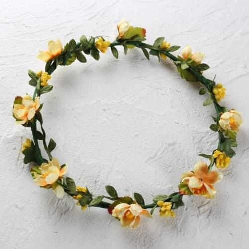 Fashion Flower Halo Bridal Floral Crown Hair Wreaths Beautiful Mint Head Wreath Wedding Accessories Headpiece Bridesmaid