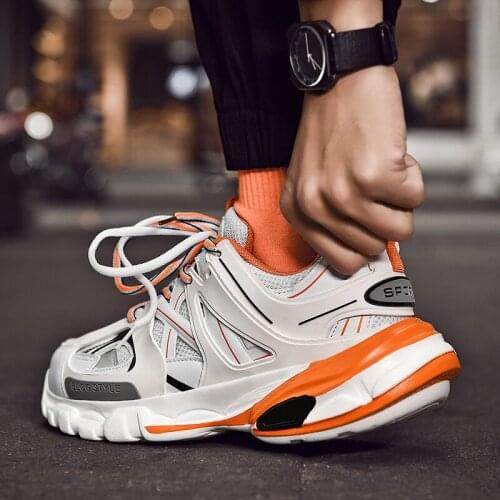 Mens shoes Daddy shoes mens net red casual shoes mens and womens sports shoes men couple tide shoes off white shoes