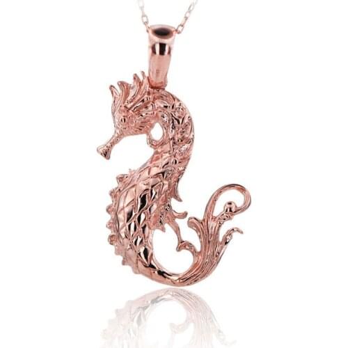 Seahorse Necklace 925 Sterling Silver Sea Animal Ocean Charm Bridesmade Nautical Gift