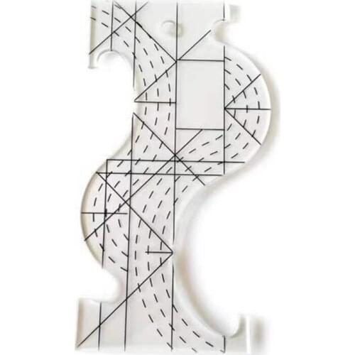 Practical Ruler Multifunctional Irregular Sewing Patchwork Ruler Tailor Ruler