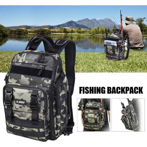 Fishing Tackle Backpack Large Waterproof Camouflage Storage Bag Outdoor Sport Camping Climbing Backpack Travel Men Bag