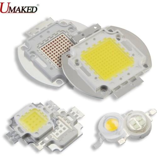 UMAKED High Power LED COB Light SMD chips Warm Natural White Red Green 1 3 5 10 20 30 50 100 120 150W Bulb Spotlights COB Diode