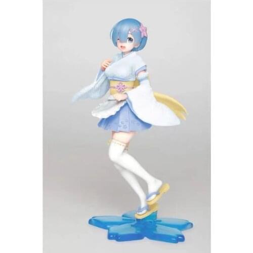 In stock! 2021 22cm Japanese original anime figure Re:Life in a different world from zero Rem kimono ver action figure