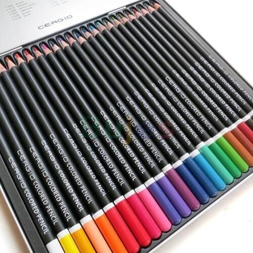 South Korea Cergio High Quality Artists Colored Pencils, DIY Color Filling Pen, Painting Pencil 12 Colors,Colorful and Bright