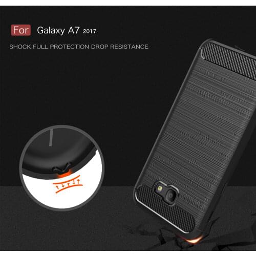 WolfRule For Case Samsung Galaxy A7 2017 Cover Shockproof Silicone Case For Samsung Galaxy A7 2017 Case For Samsung A7 2017 A720
