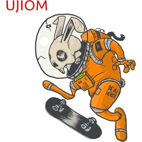 UJIOM Funny Rabbit Skull Childrens Bedroom Decor Wall Decal Bedroom Accessories Living Room Decor Waterproof Wall Stickers