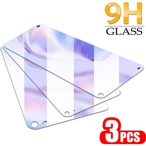 3PCS Transparent For Huawei P40 Lite Screen Protector For Huawei P40 Safety Glass On For Huawei P20 lite 2019 Protective Glass