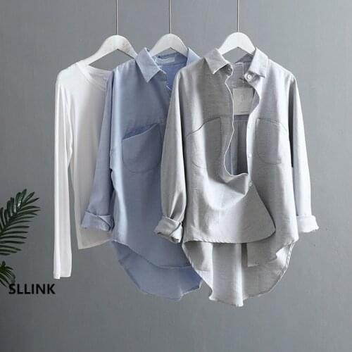 2021 Spring Women Summer Blouse Korean Long Sleeve Womens Tops And Blouses Vintage Women Shirts Blusas Roupa Feminina Tops