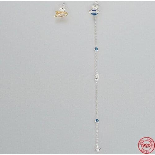 Fashion Charm Sterling Silver Original 1:1 Copy, Asymmetric Design Cute Planet Rocket Stud Earrings Women Luxury Jewelry Gifts
