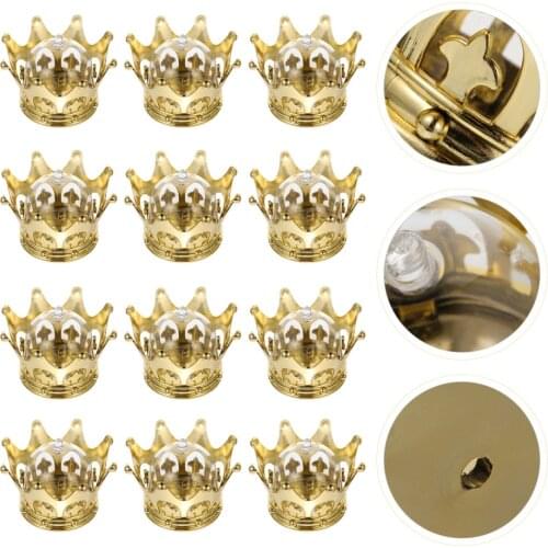 1 Set 12 Pcs Hollow Crown Wedding Candy Boxes Candy Storage Boxes Packing Cases