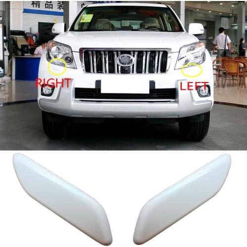 1pcs Factory style white Washer Headlight cleaning cover cap Car accessories For Toyota Land Cruiser Prado FJ150 2010-2013