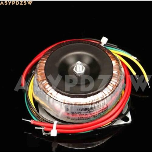 15VA Low leakage magnetic pure copper toroidal transformer 15V--0--15V 12V--0--12V For Preamplifier